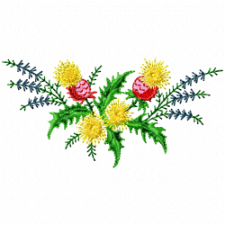 Flowers And Tree Embroidery Design 2 Flowers And Tree Embroidery Design 2